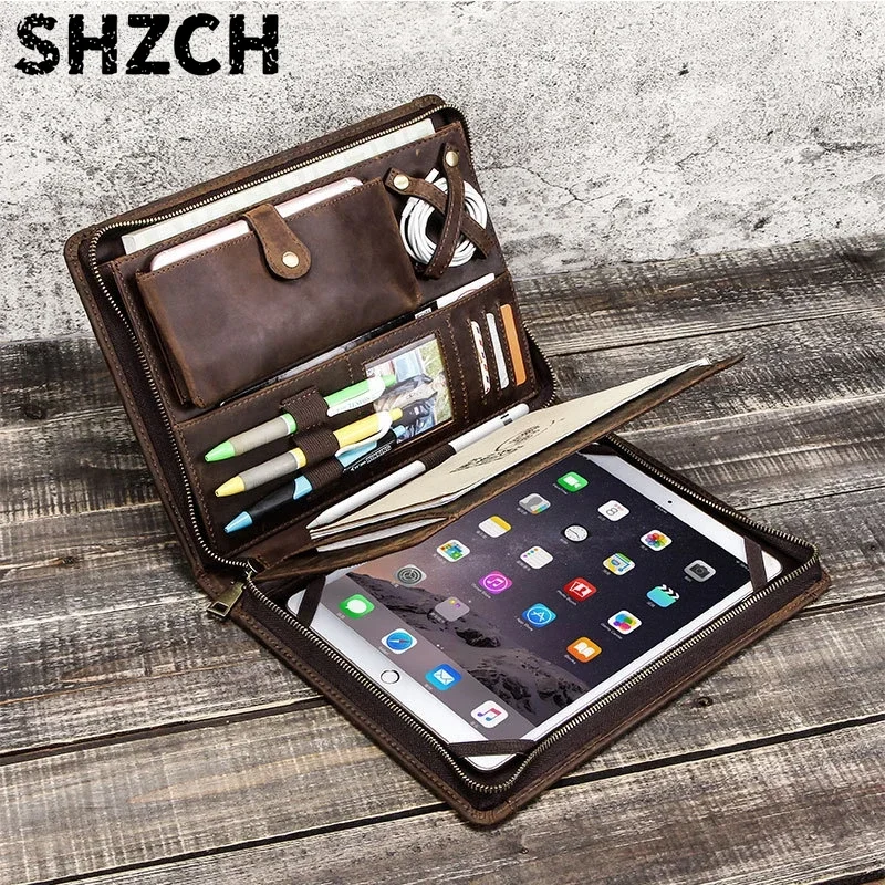 Tablet Tech Accessories - Skórzana torba do przechowywania tabletu Apple