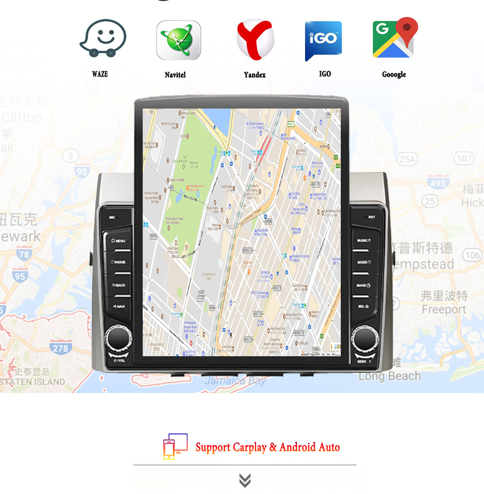 Tablet Danish Mobile & Accessories Faisalabad - 8G+128G Android 14 Dla Toyota Corolla