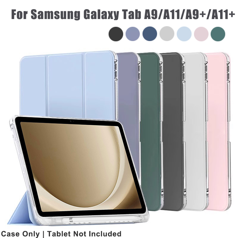 Przezroczyste etui z miejscem  – Samsung Tablet A9 Accessories recenzja i cena