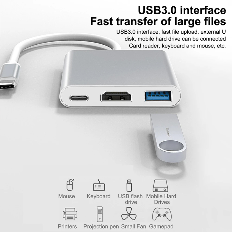 Hub USB Typu C 3 w 1 z 4K HDMI – Huawei Tablet Accessories recenzja i cena