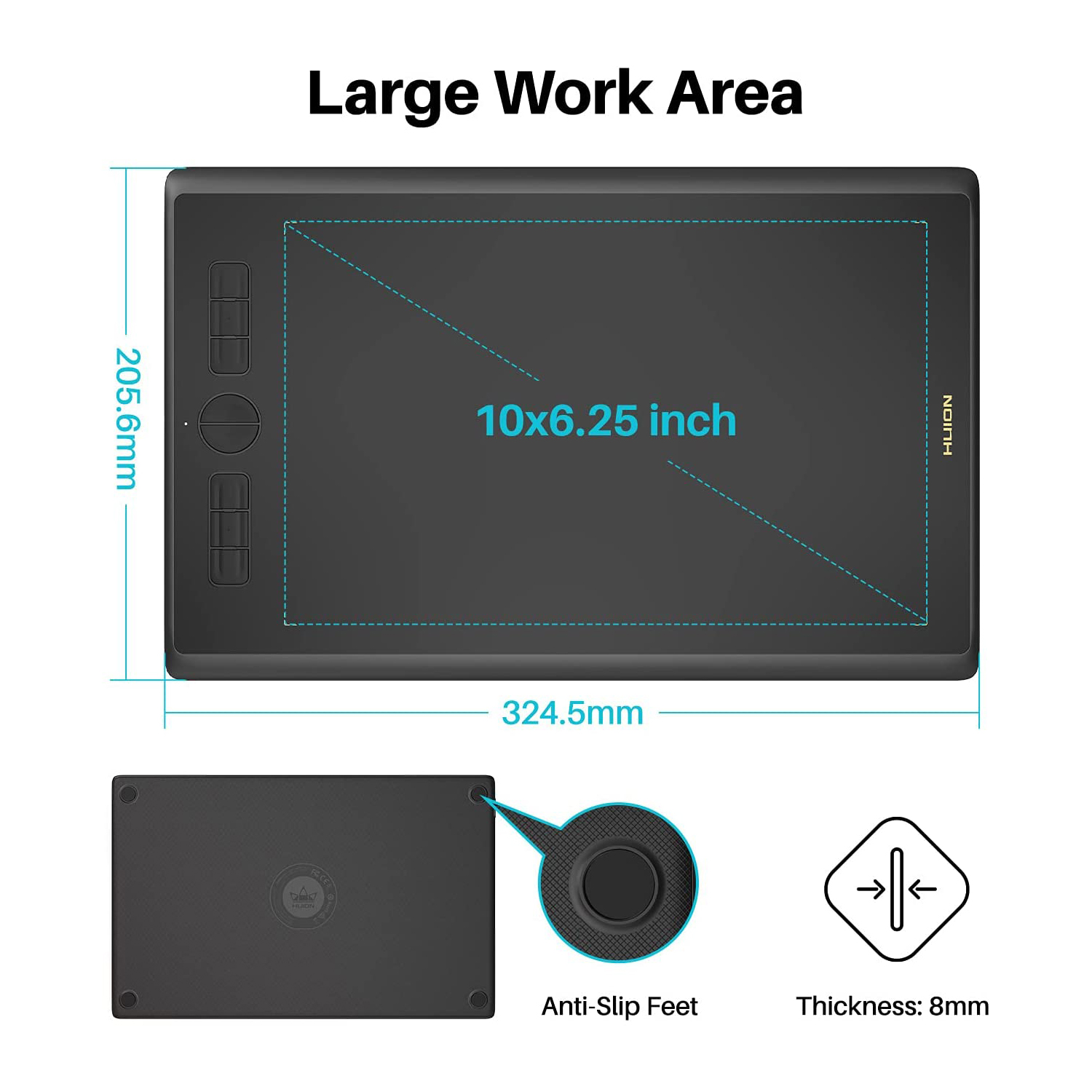 Tablet graficzny HUION H610X 1 – Huion Tablet Accessories recenzja i cena
