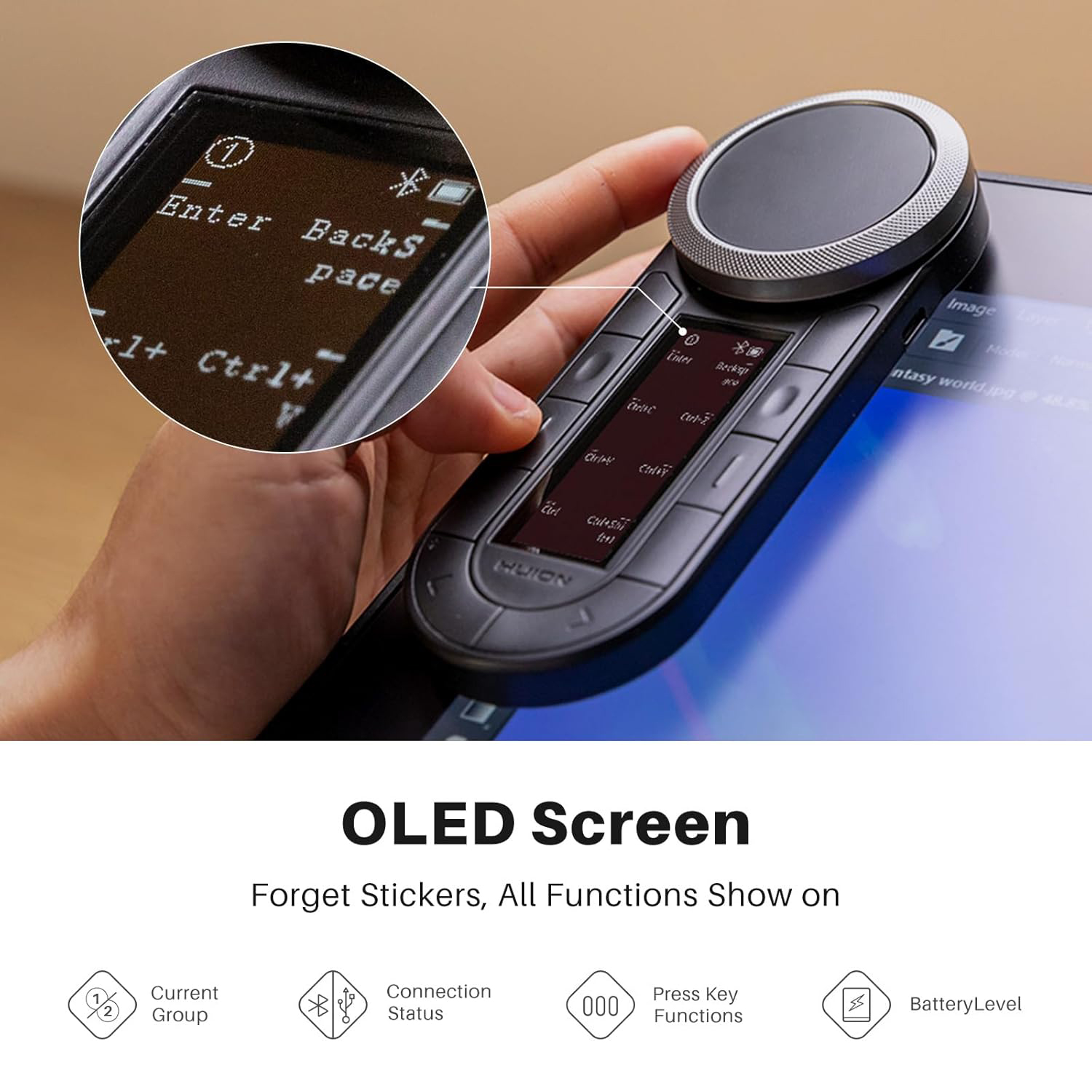Huion Keydial Remote Dwukanało – Huion Tablet Accessories recenzja i cena